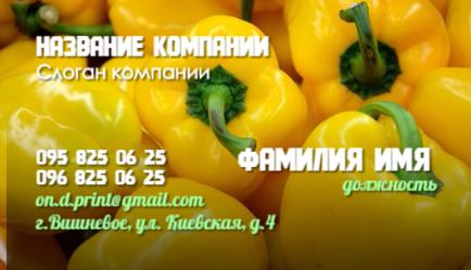 Шаблон візитівки
