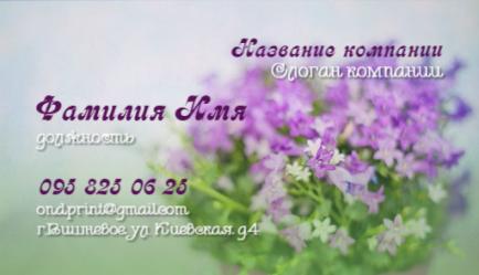 Шаблон візитівки