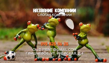Шаблон визитки