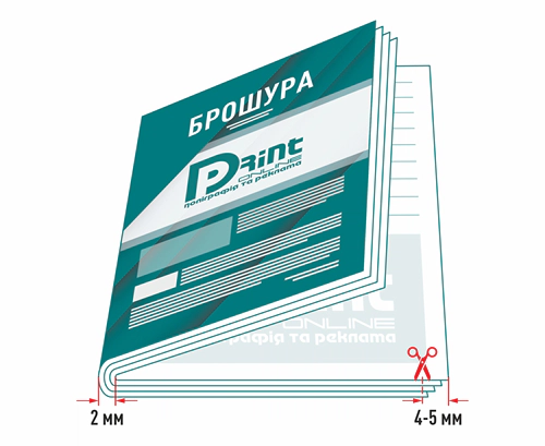 Подрезка брошюры