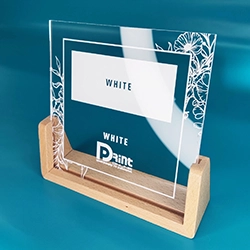 Акрил прозорий з УФ друком White